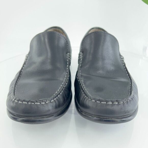 Ecco Men's Classic Moc Loafer Size 40 6 Driving Shoe Black Leather Slip On Comfy - Picture 3 of 14
